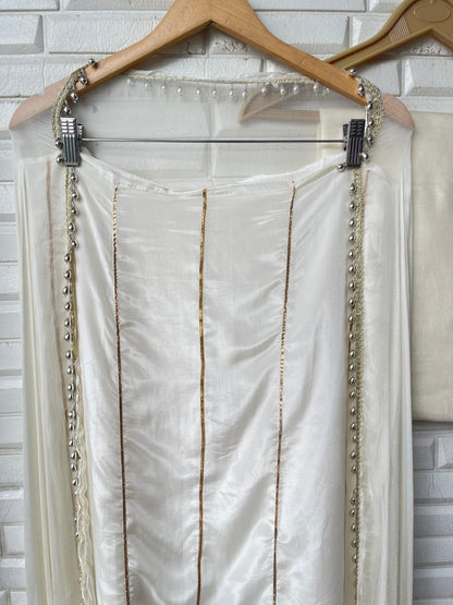 Glass organza unstitched ladies suit Rc17531