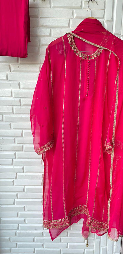 Organza semi stitched ladies suit Rc17361 (b)