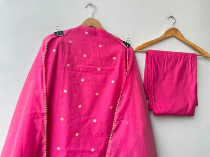 Banarasi mul chanderi ladies unstitched suit Rc19158 (a)