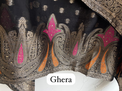 Banarasi silk unstitched ladies suit Rc17878 (d)