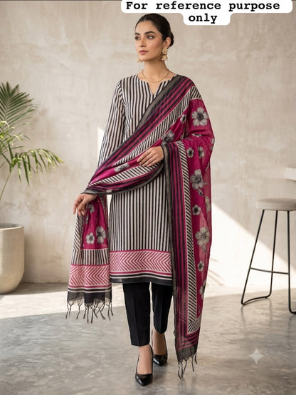 Mul chanderi maheshwari printed unstitched ladies suit Rc19065 (a)