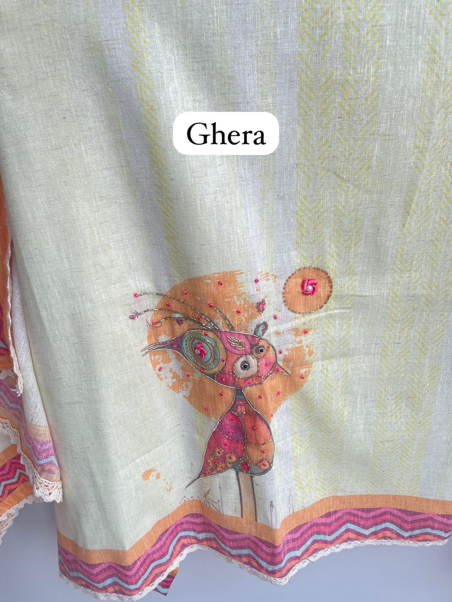 Linen printed unstitched ladies suit Rc18469