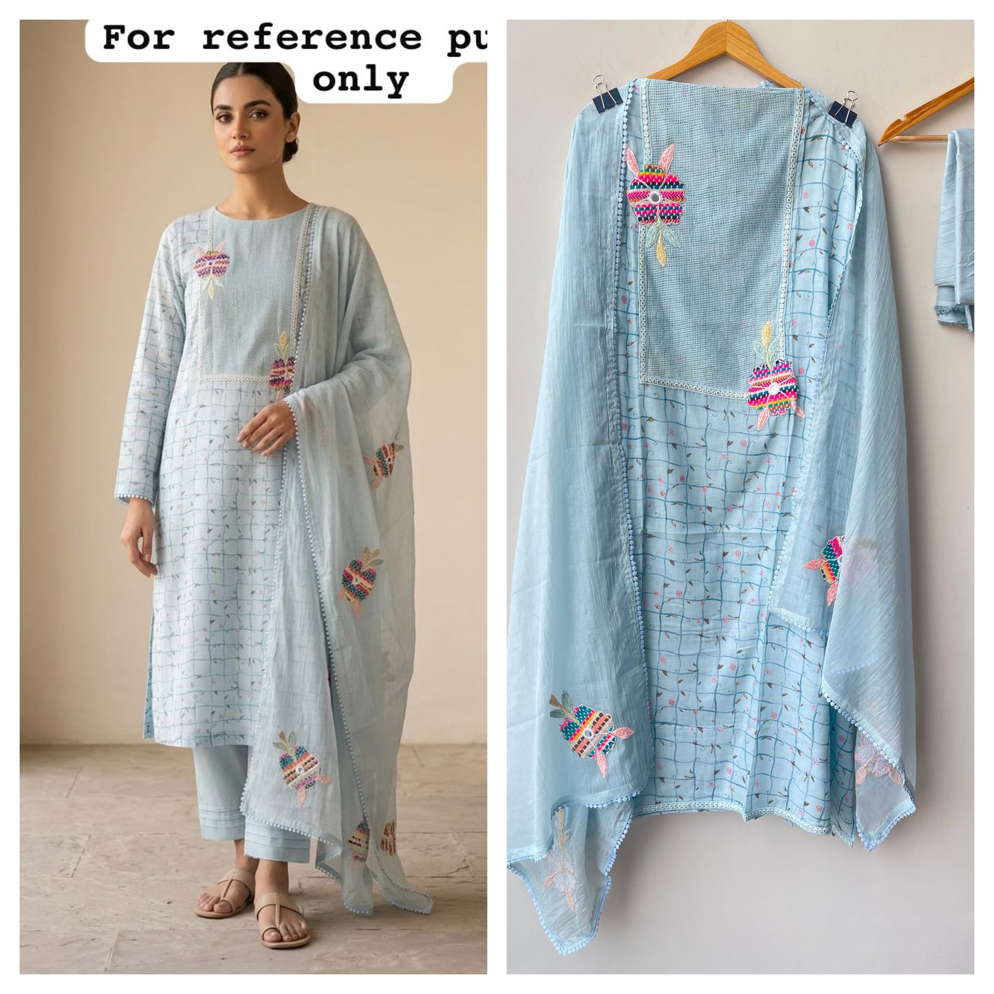 Mul chanderi printed ladies unstitched suit Rc19048 (a)