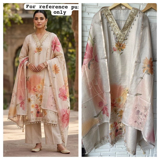 Shimmer linen printed ladies unstitched suit Rc19294