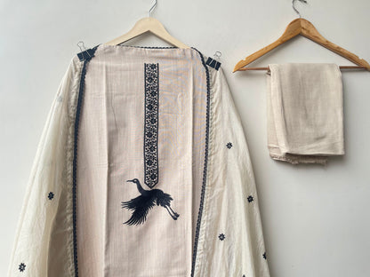 Cotton linen fabric ladies unstitched suit Rc19143