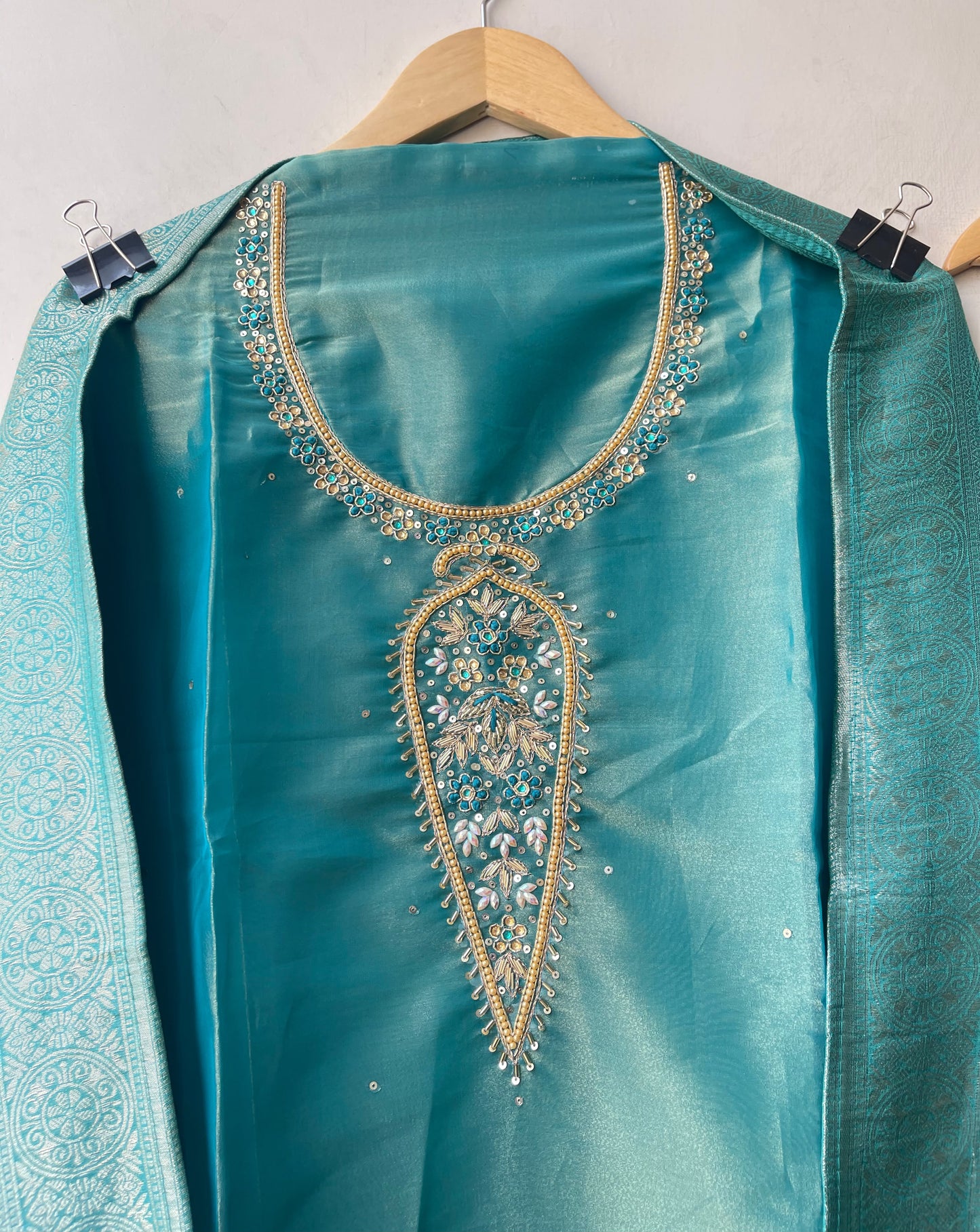 Shimmer organza unstitched ladies suit Rc19319 (b)