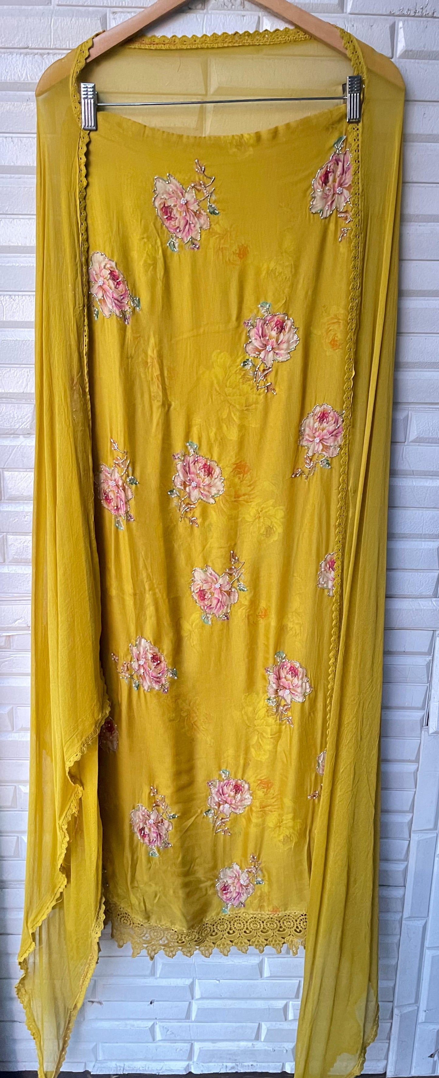 Organza unstitched ladies suit Rc17581 (b)