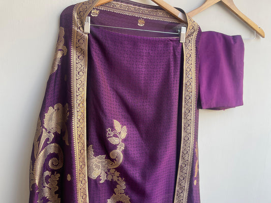 Banarasi jacquard unstitched ladies suit Rc18190 (b)