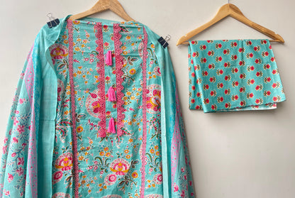 Cotton printed unstitched ladies suit Rc19129 (a)