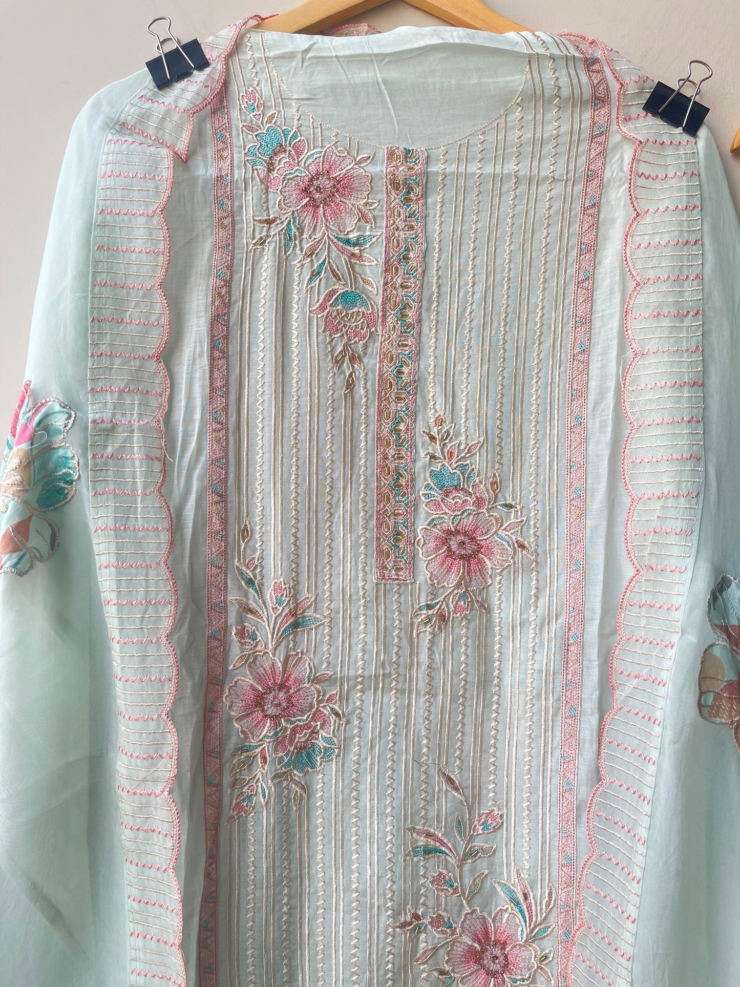 Mul chanderi unstitched ladies suit Rc19109