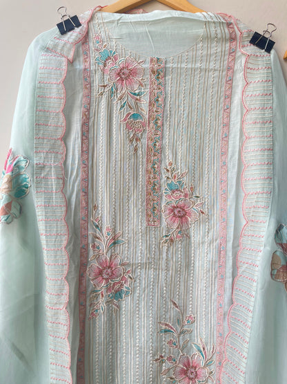 Mul chanderi unstitched ladies suit Rc19109