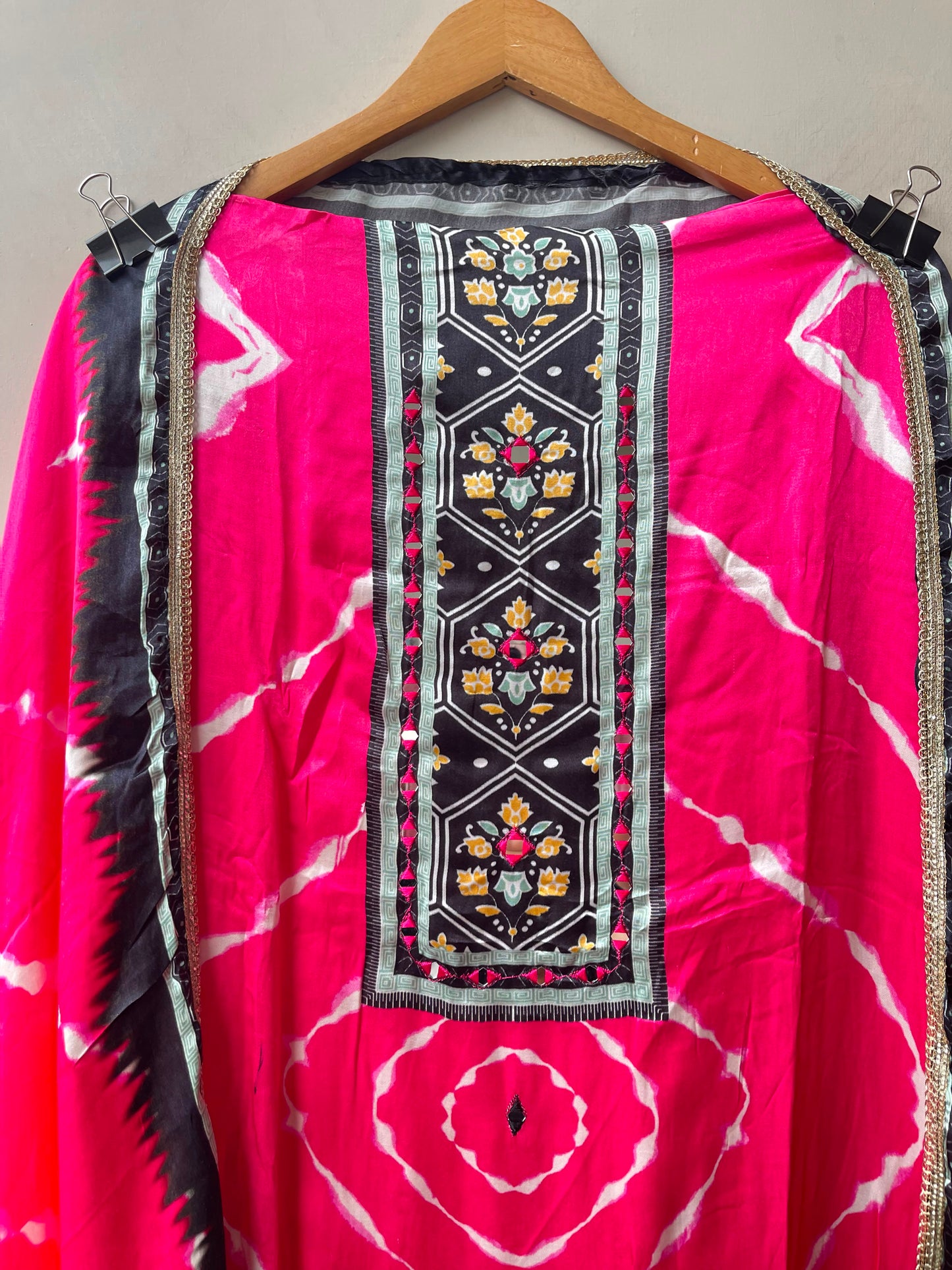Gajji silk printed unstitched ladies suit Rc19226 (b)