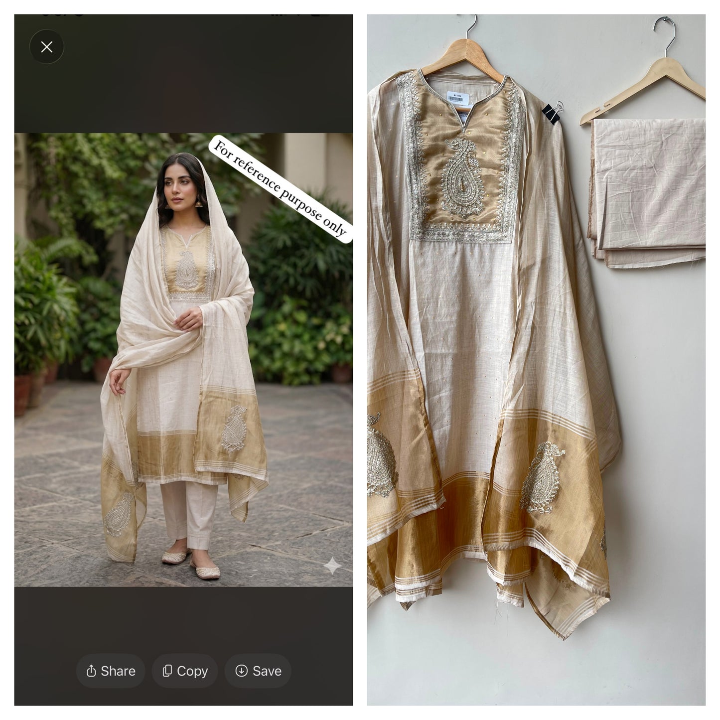 Banarasi mul linen unstitched ladies suit Rc18966