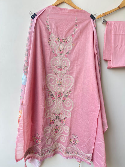 Mul Chanderi Unstitched Ladies Suit RC-18894(B) – view 5