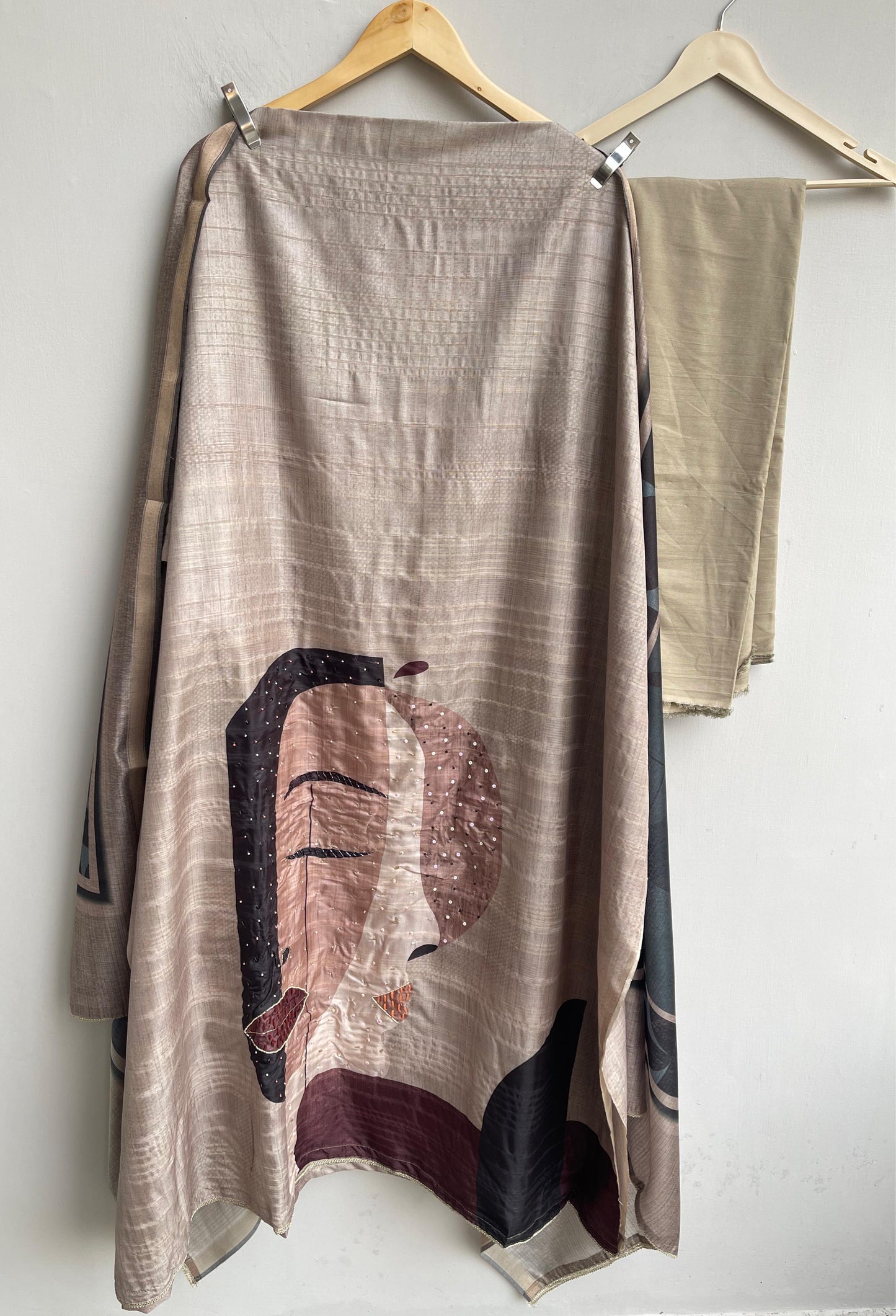 Khadi silk unstitched ladies suit Rc18328