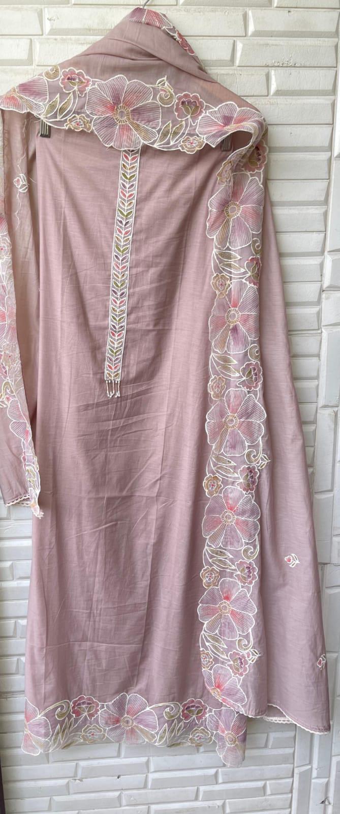 Mul chanderi unstitched ladies suit Rc17161