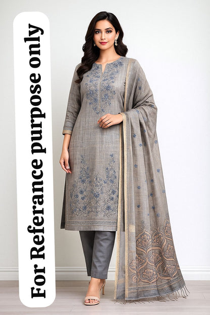 Shimmer linen unstitched ladies suit Rc18845