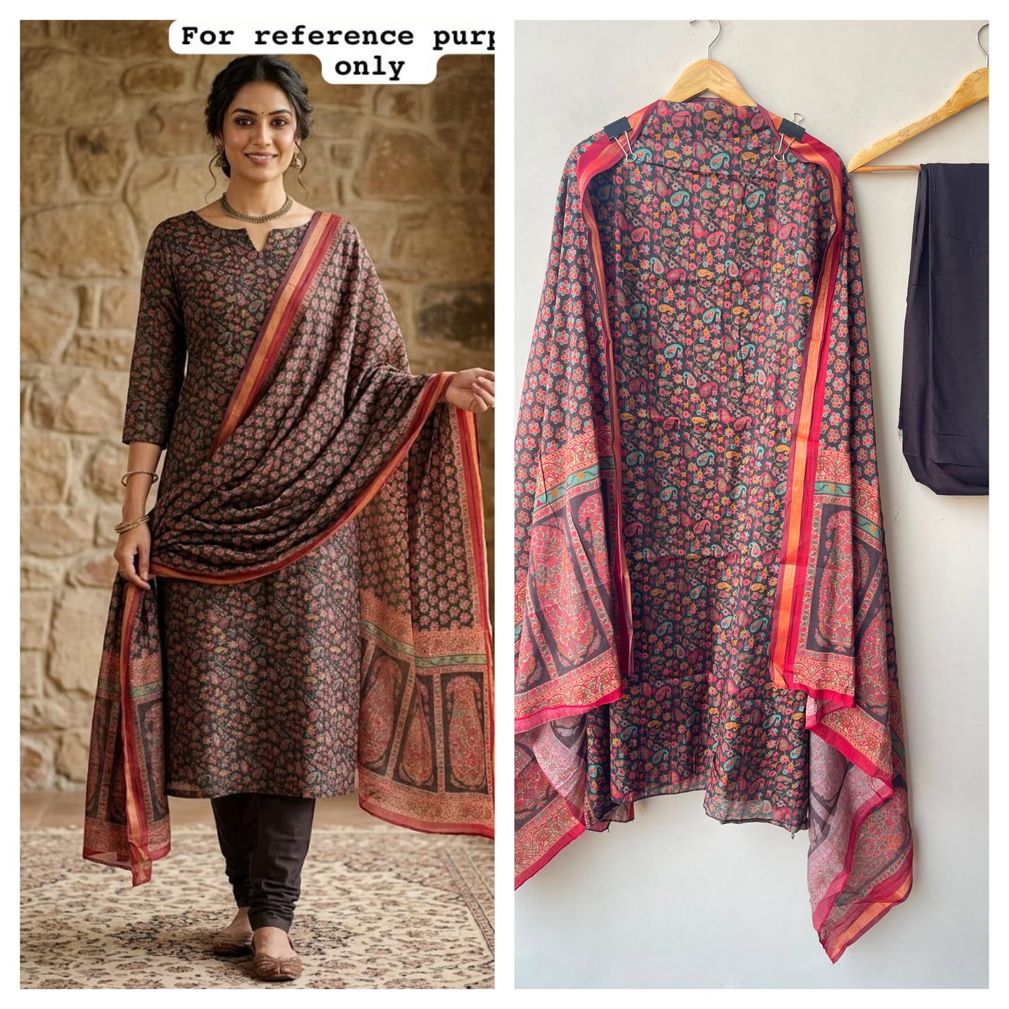 Mul cotton printed unstitched ladies suit Rc19299