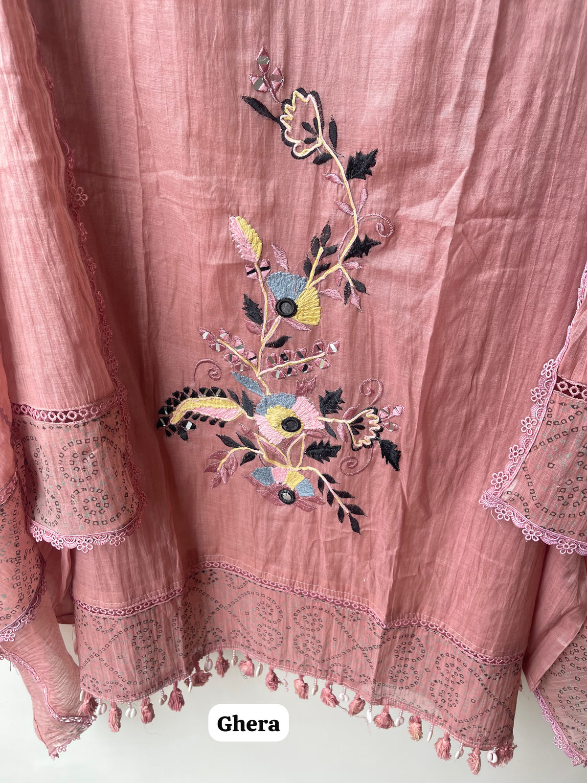 Premium Mul Chanderi Designer Unstitched 3 Pcs Suit Set