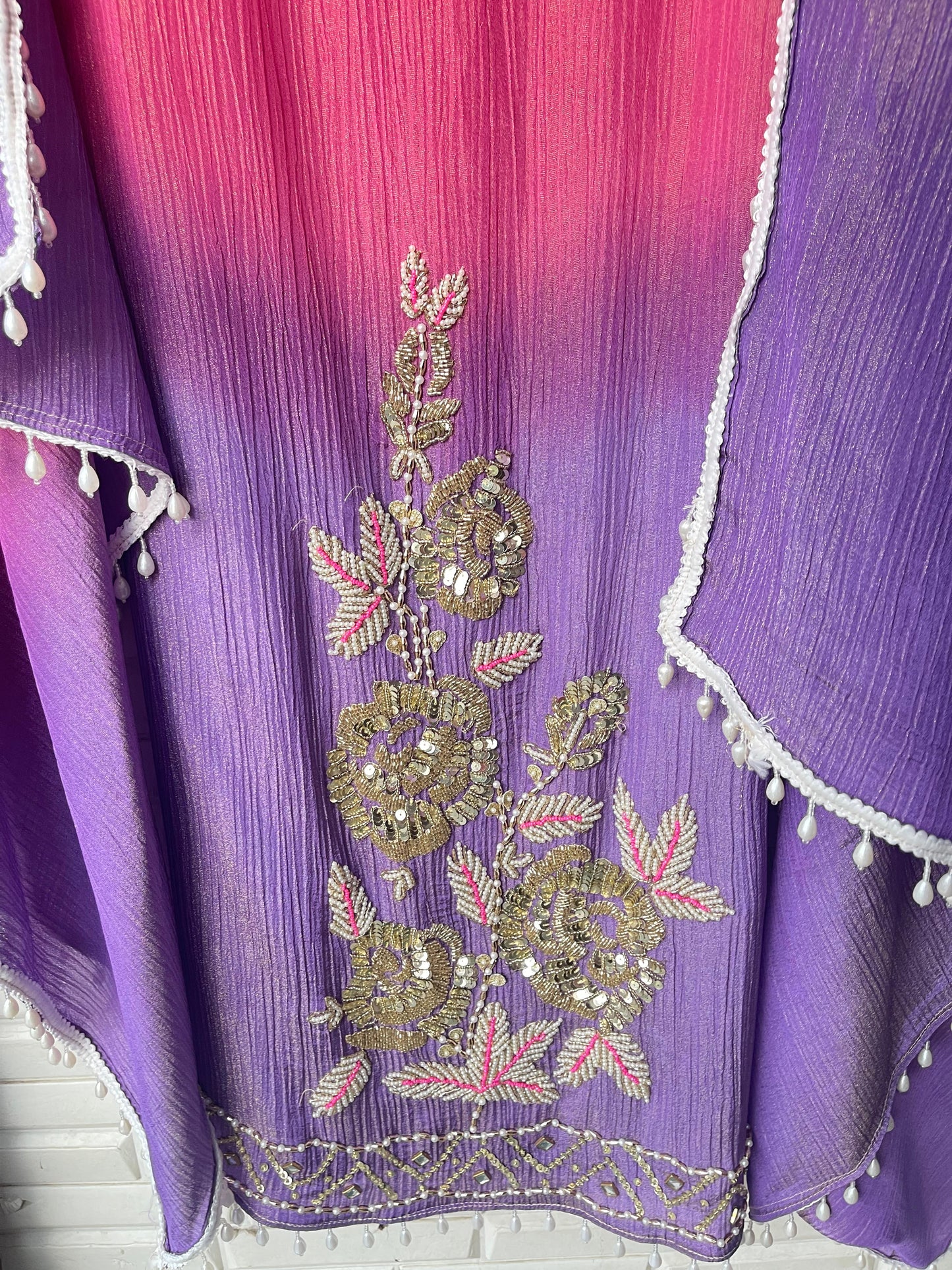 Crushed shimmer tissue unstitched ladies suit Rc17774 (b)