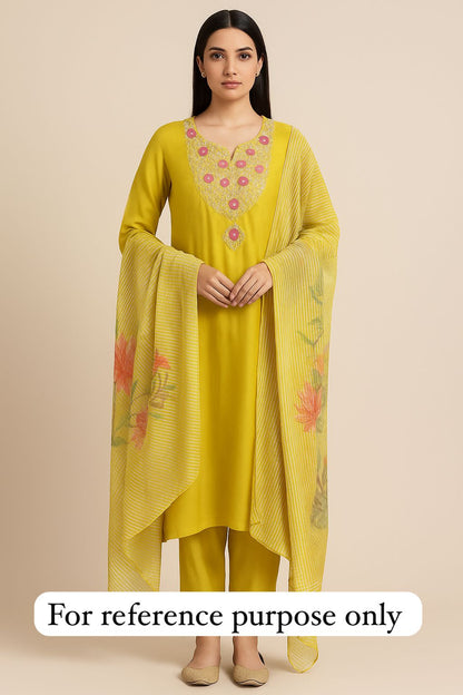 Organza unstitched ladies suit Rc17797