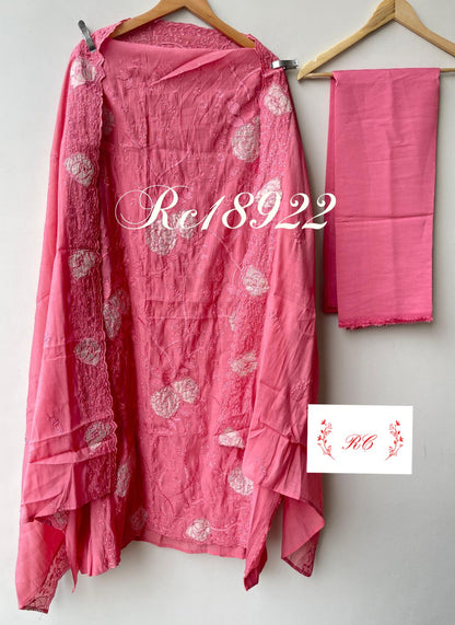 Mul chanderi unstitched ladies suit Rc18922