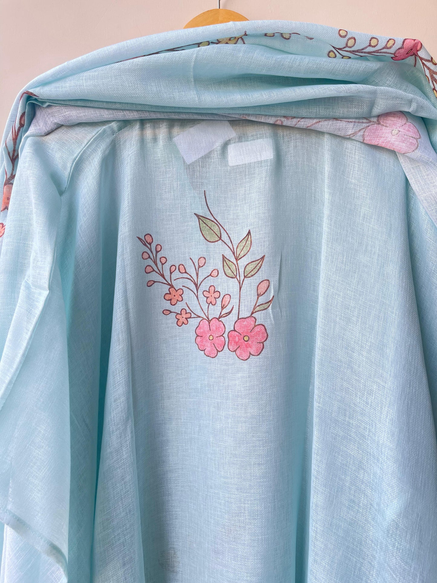 Pure linen printed unstitched ladies suit Rc18911