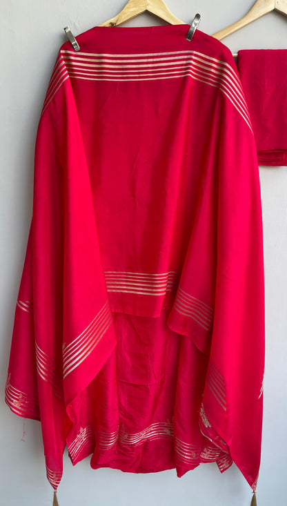 Banarasi tassar silk unstitched ladies suit Rc17905 (c)