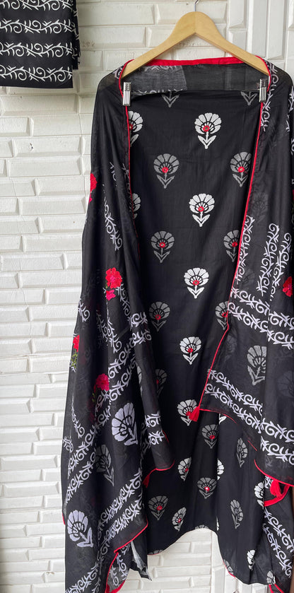 Cotton unstitched ladies suit Rc17375