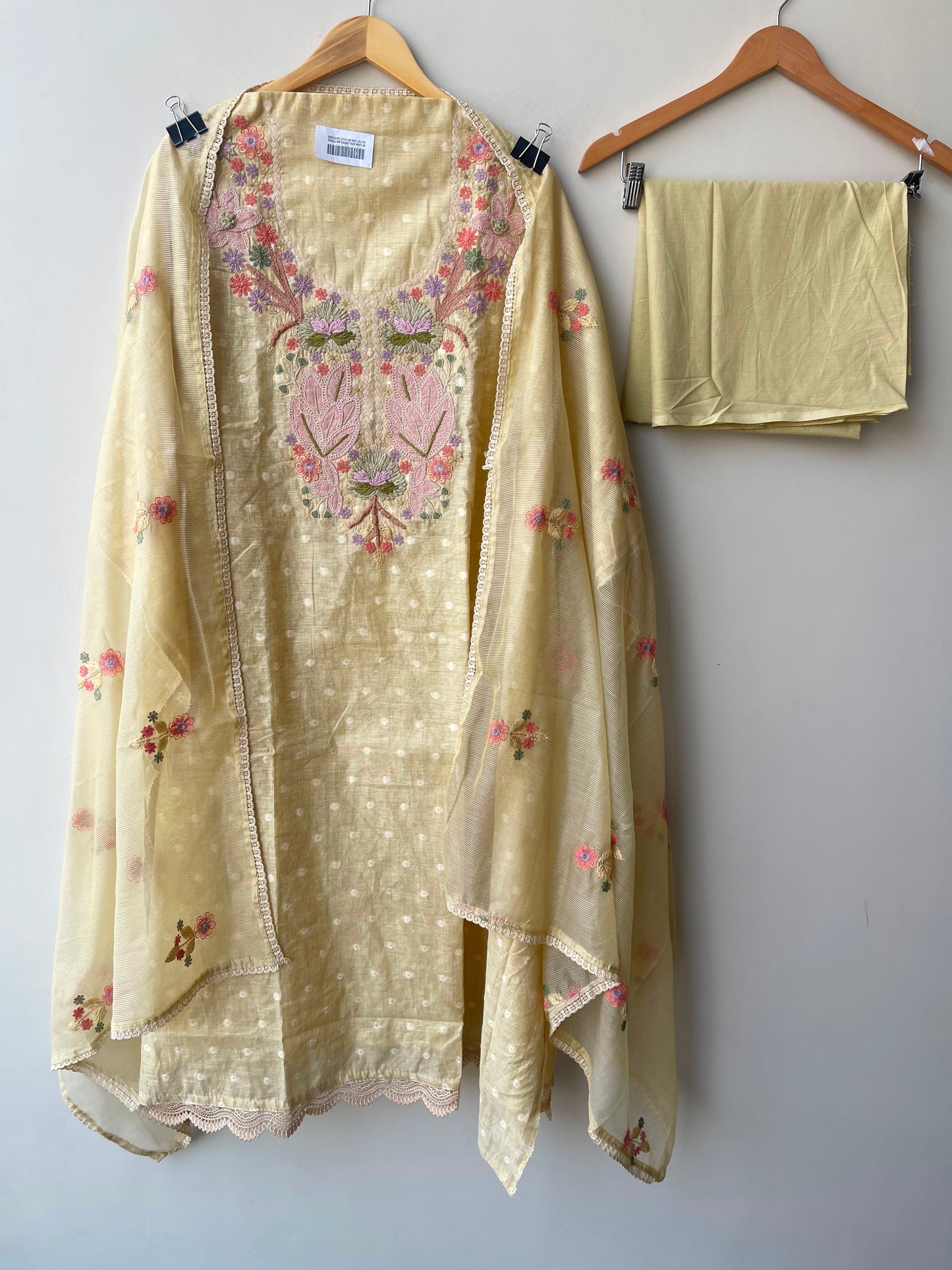 Mul chanderi unstitched ladies suit Rc18954