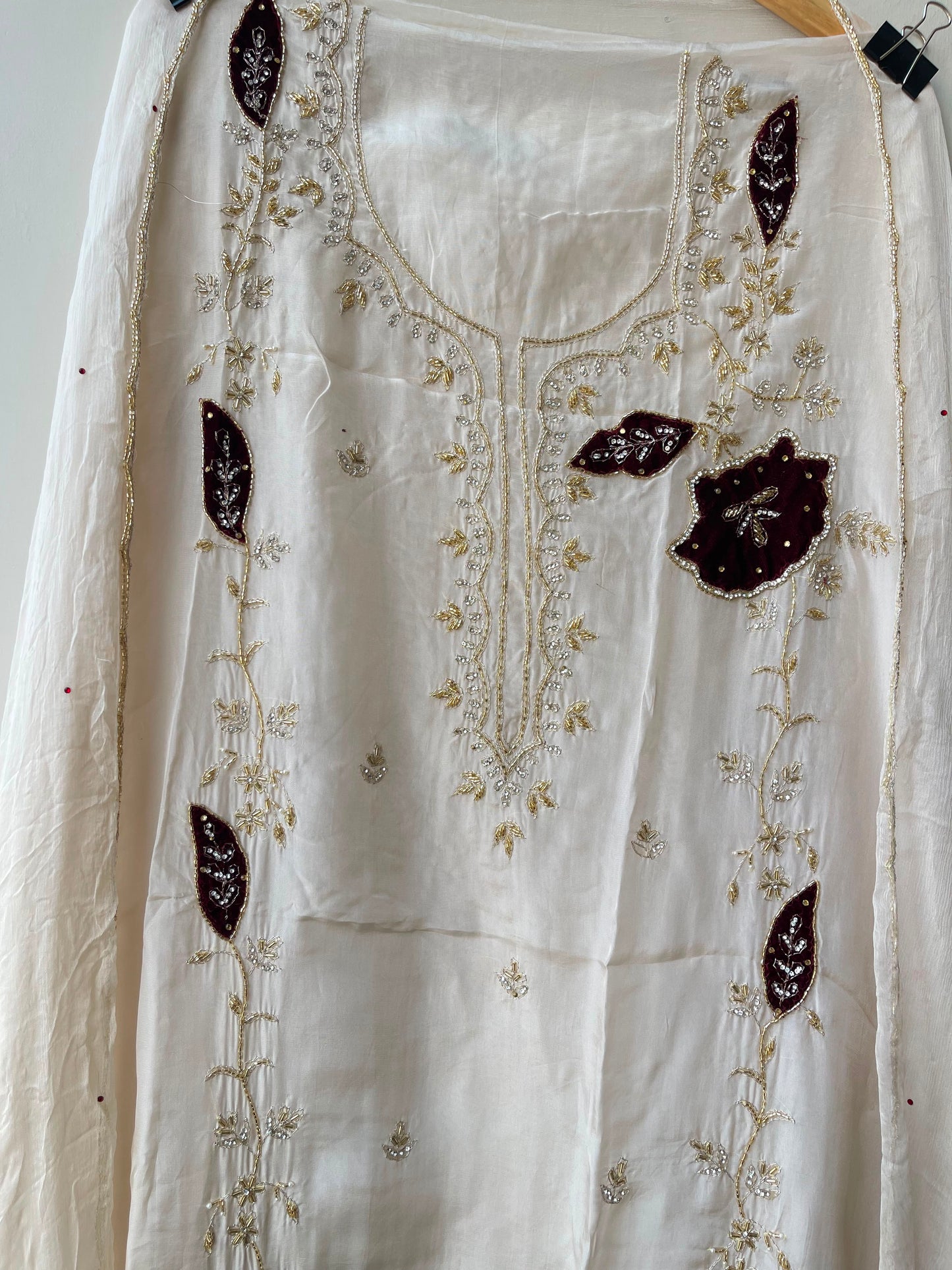 Organza fabric unstitched ladies suit Rc19115