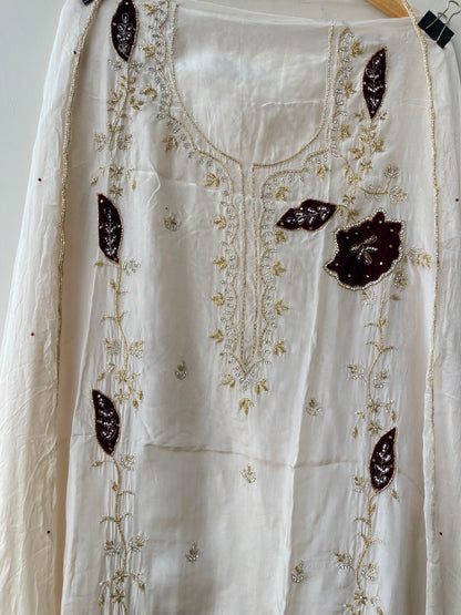 Organza fabric unstitched ladies suit Rc19115