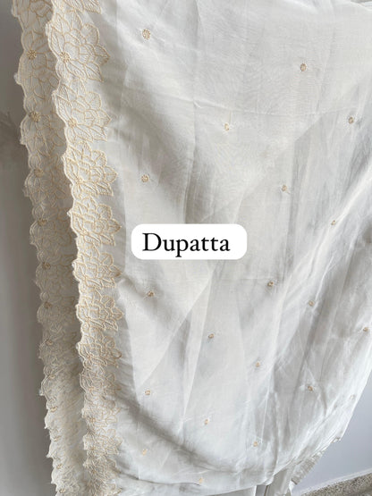 Shimmer organza unstitched ladies suit Rc18439