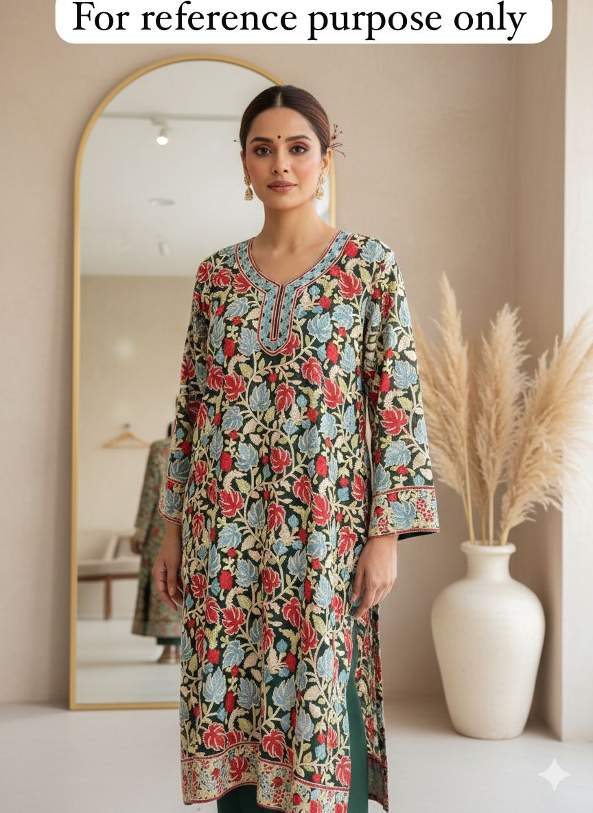 Resham Embroidered Ladies Ready Kurta RC-18427 (a) – view 5