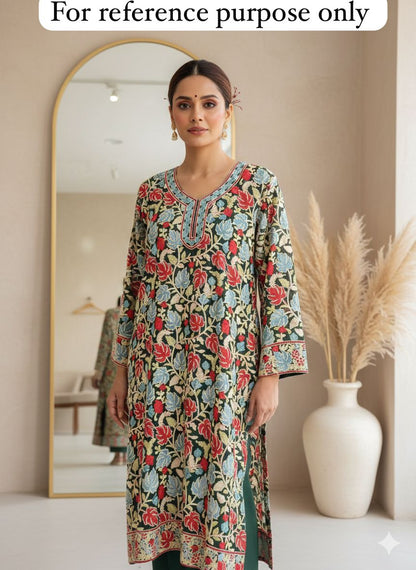 Resham Embroidered Ladies Ready Kurta RC-18427 (a) – view 5
