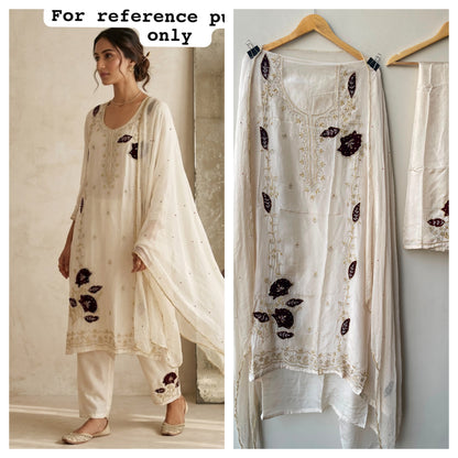 Organza fabric unstitched ladies suit Rc19115