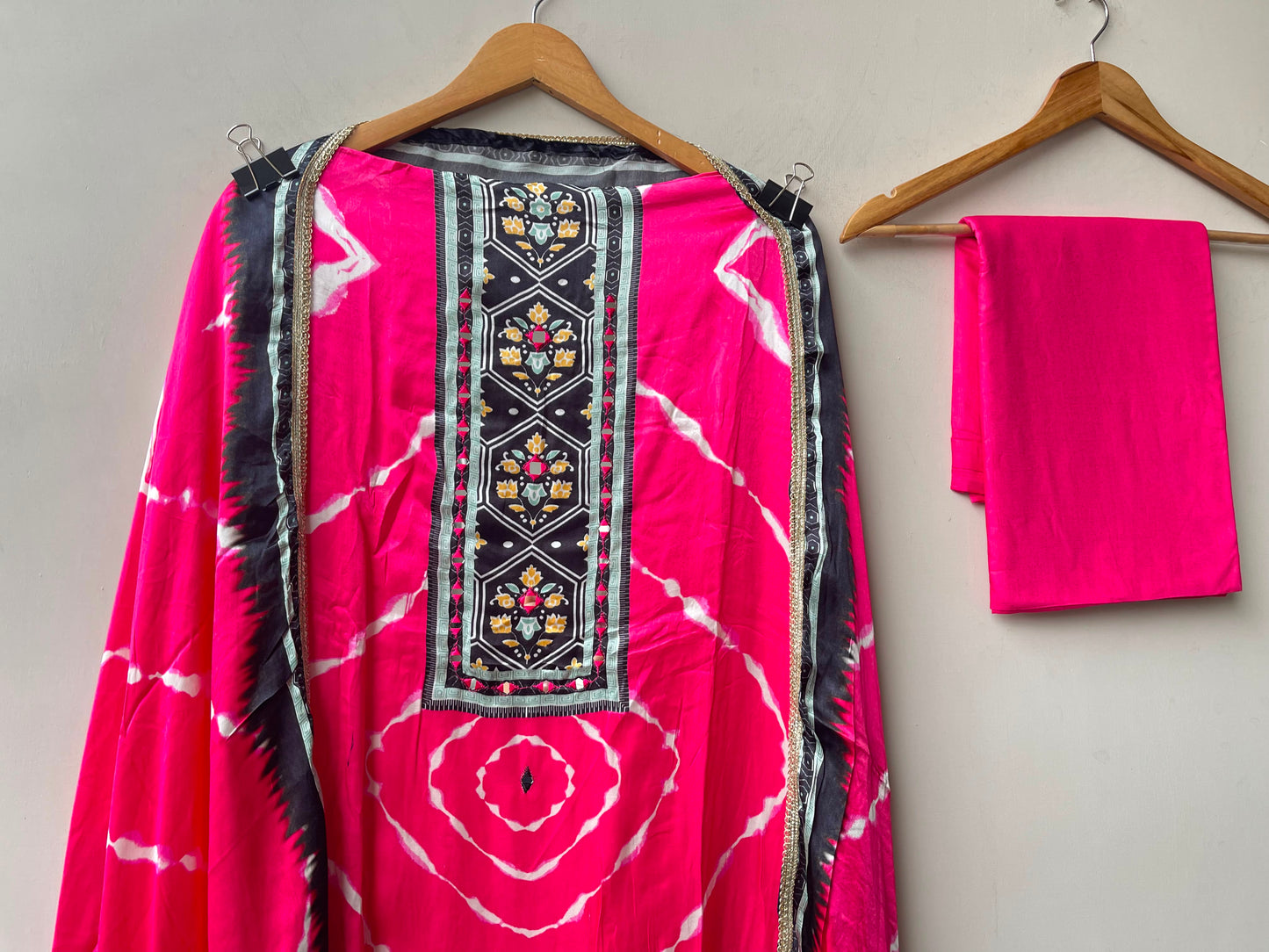 Gajji silk printed unstitched ladies suit Rc19226 (b)