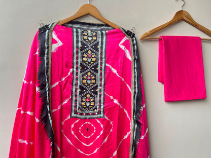 Gajji silk printed unstitched ladies suit Rc19226 (b)