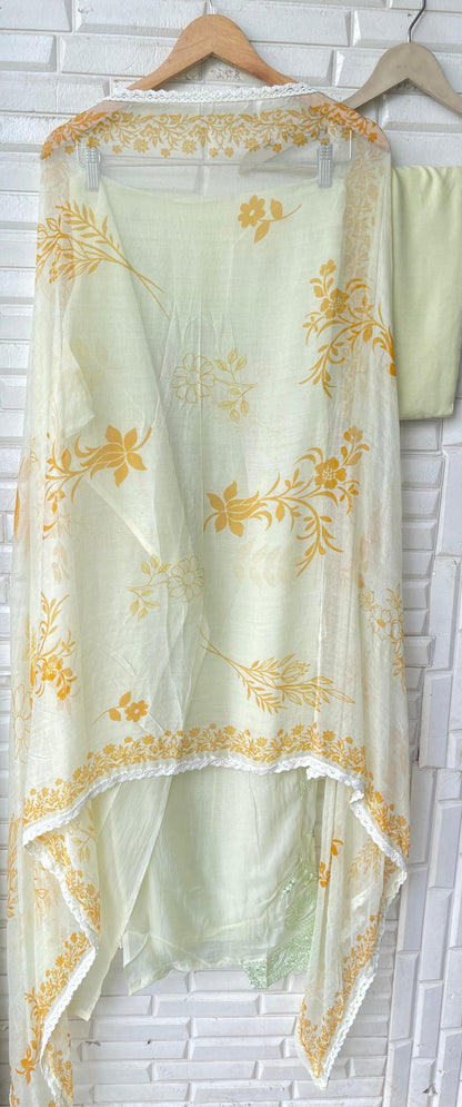 Organza unstitched ladies suit Rc17778