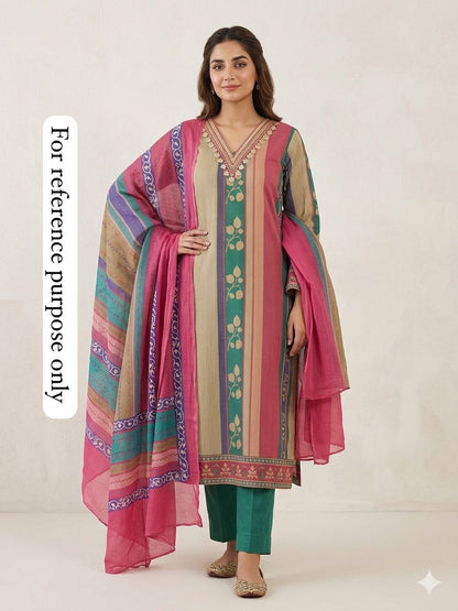 Cotton Printed Unstitched Ladies Suit RC18670 – view 3