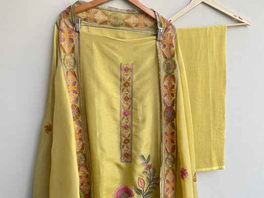 Shimmer silk unstitched ladies suit Rc18362 (a)