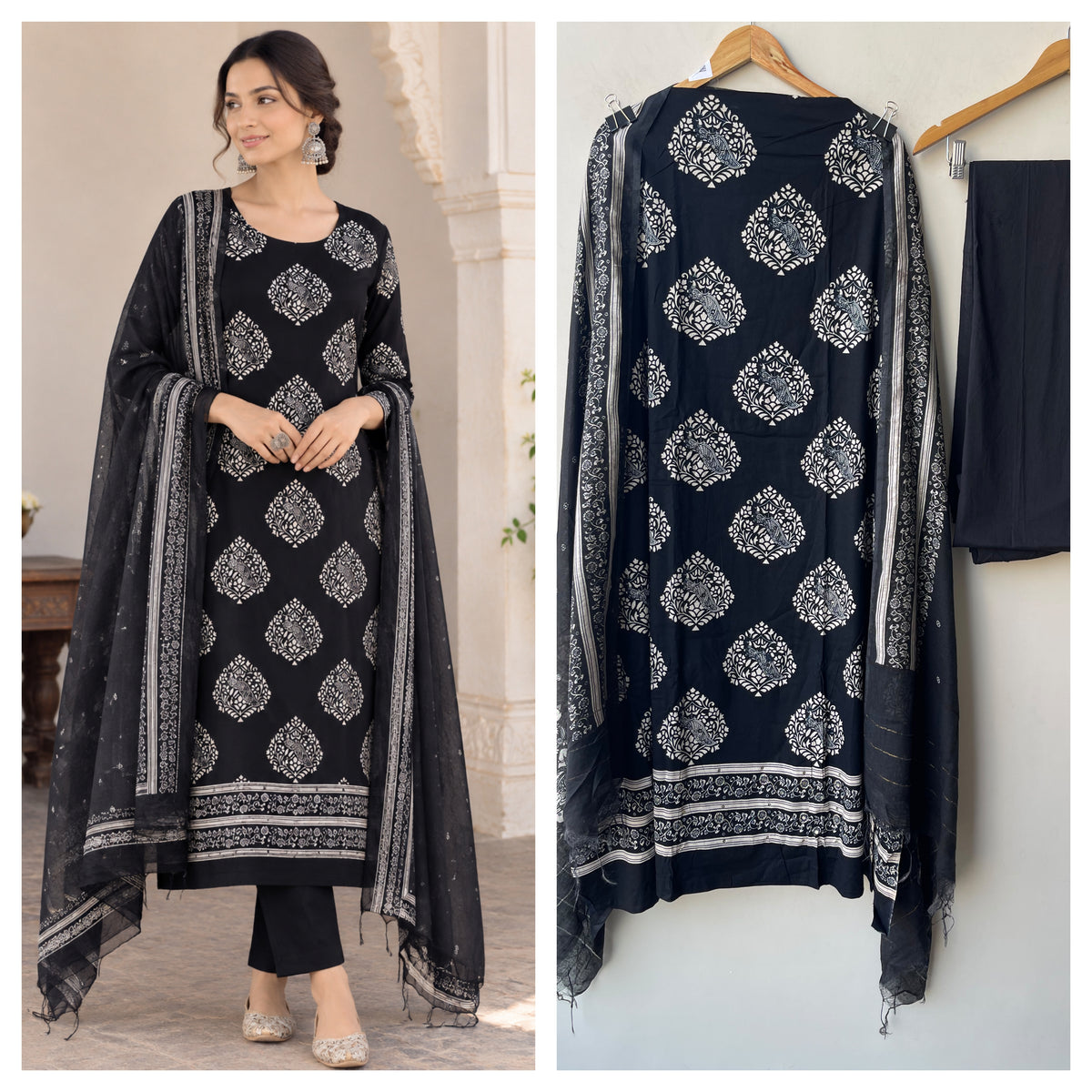 Elegant Cotton Printed Unstitched Suit Set