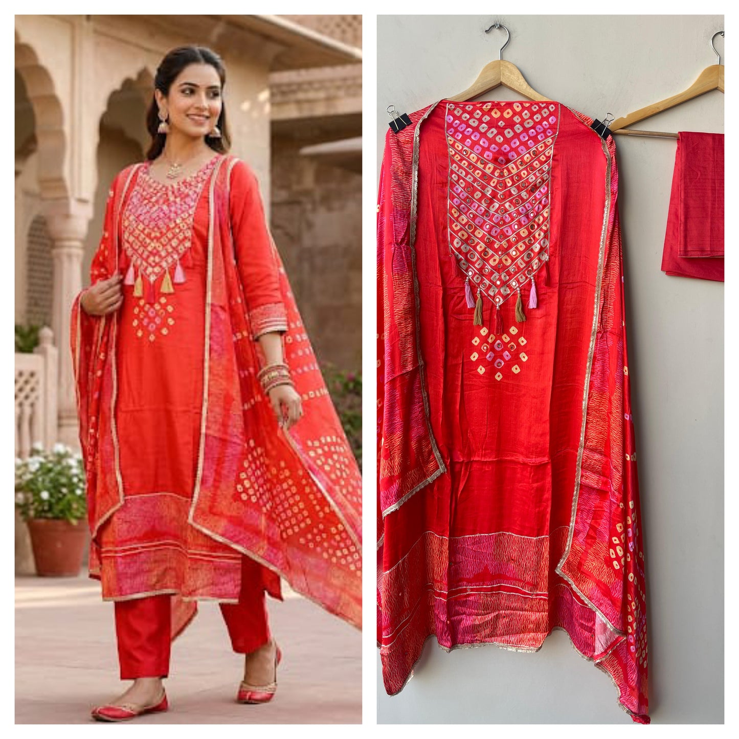 Gajji silk printed unstitched ladies suit Rc19332 (a)