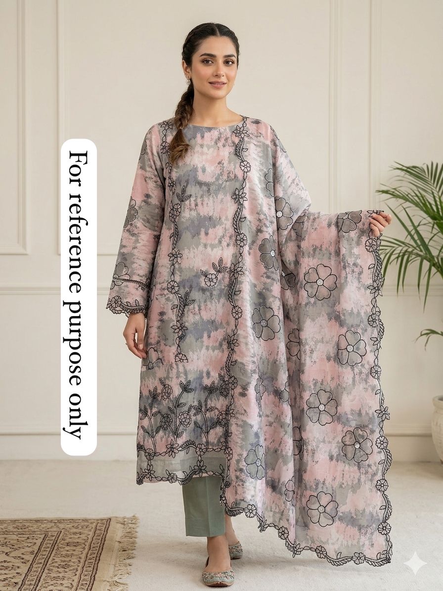 Cotton Silk Printed Unstitched Ladies Suit RC-18650 – view 6