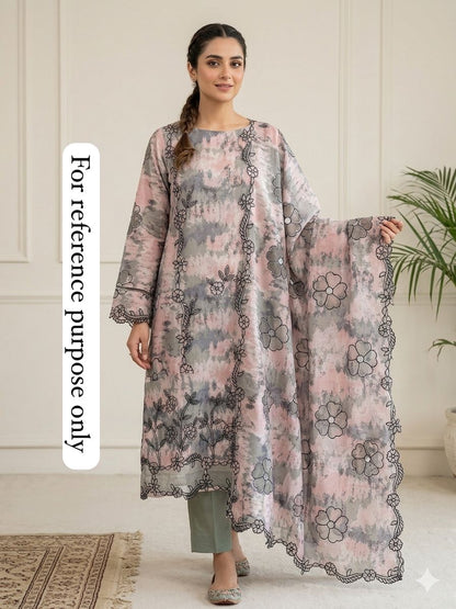 Cotton Silk Printed Unstitched Ladies Suit RC-18650 – view 6