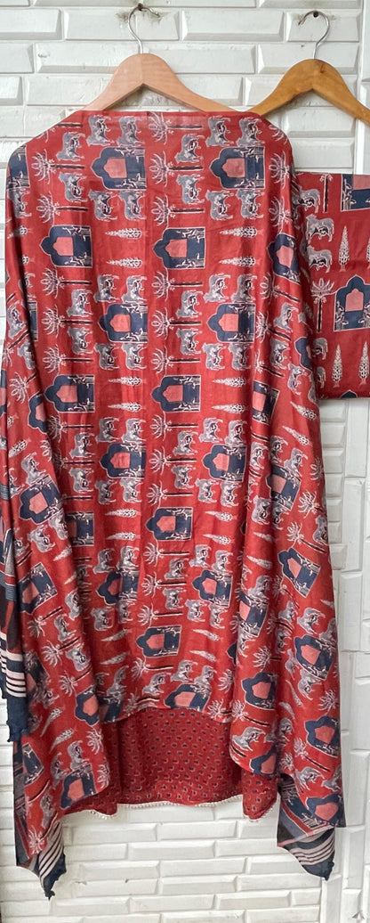 Cotton unstitched ladies suit Rc17384 (a)