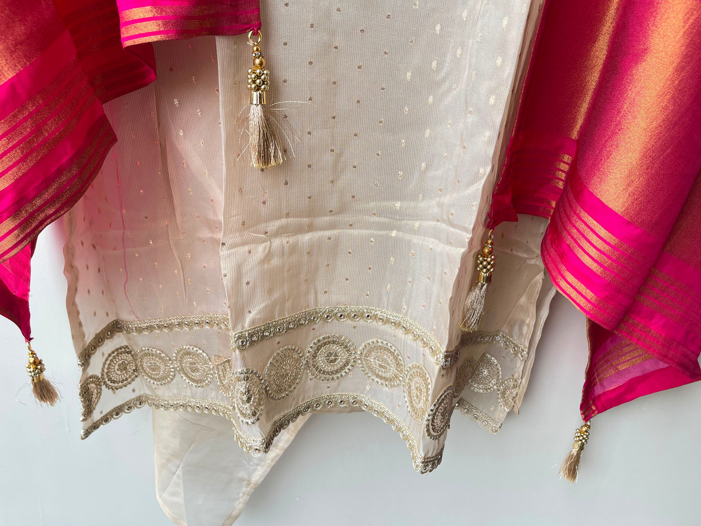 Banarasi shimmer silk ladies unstitched suit Rc19248