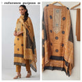 Crepe satin printed unstitched ladies suit Rc19223