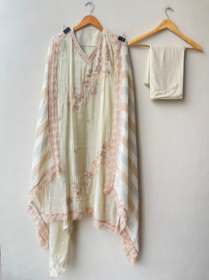 Shimmer silk unstitched ladies suit Rc19199