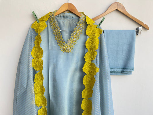 Shimmer organza unstitched ladies suit Rc18569 (b)